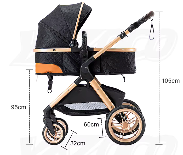 Premium Baby Stroller (Ultra Pack) - Blue