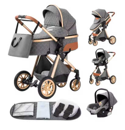 Premium Baby Stroller (Ultra Pack) - Grey