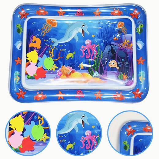 Inflatable Baby Water Play Mat – Sensory Tummy Time Toy