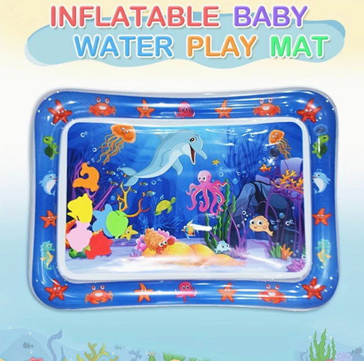 Inflatable Baby Water Play Mat – Sensory Tummy Time Toy