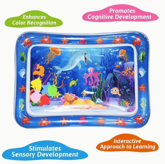 Inflatable Baby Water Play Mat – Sensory Tummy Time Toy